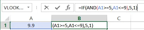 IF AND function combined