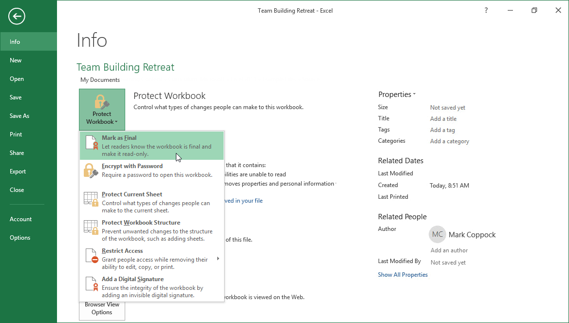 Working With Permissions In Microsoft Excel Training Connection