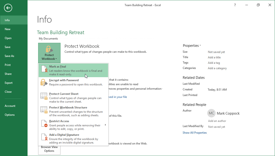 why is excel file locked for editing