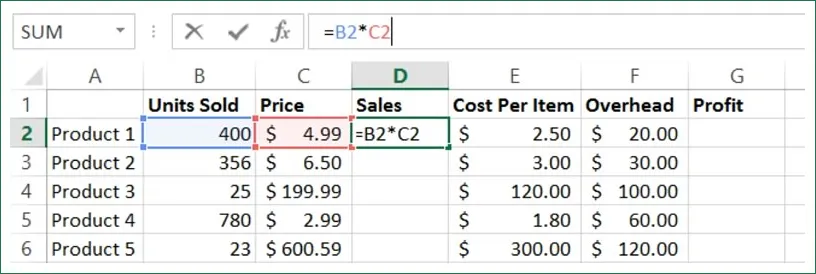 Excel Multiple Cell References Training Connection