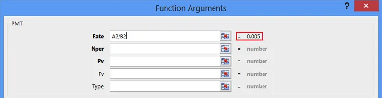 Result Displayed In Rate Field