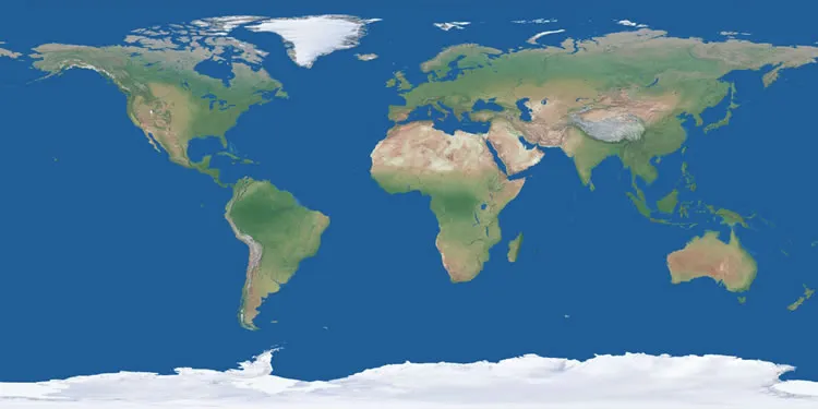 Map of Earth