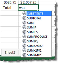 Using AutoComplete feature