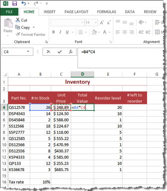 Adding reference cells into a Formula