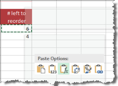 Paste Formula