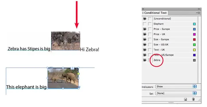 Conditional Images workaround in InDesign