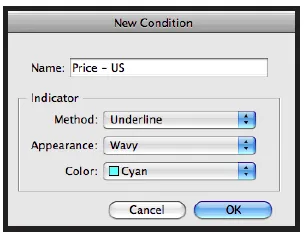 New Condition Dialog Box