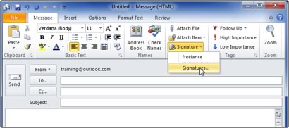 microsoft outlook signature columns microsoft outlook signature columns