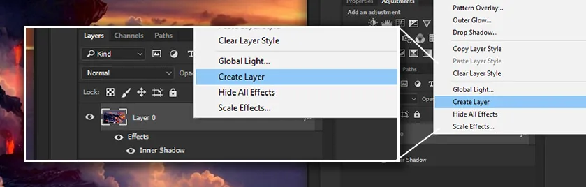 Create Layers in Photoshop