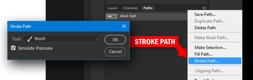 Stroke Path Menu