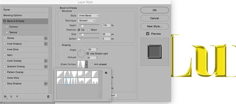 Adjust Curve Options