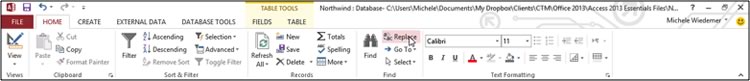 Formatting Text in Microsoft access | Training Connection