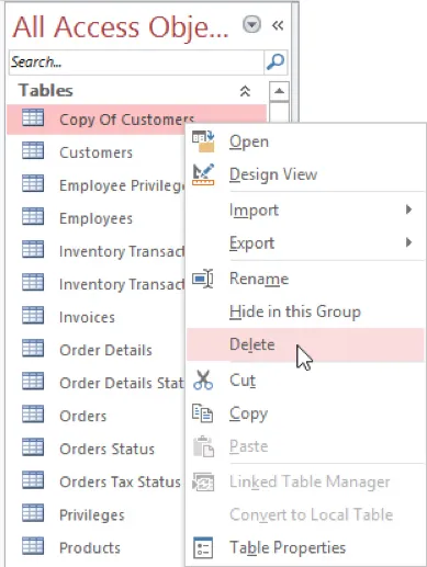 Copy and Delete From Context Menu