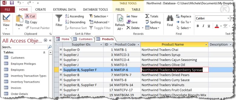 Basic Tasks in Microsoft access | Training Connection