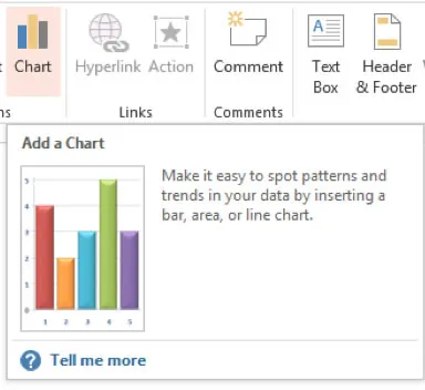 Add Chart Icon