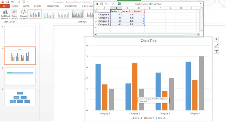 Add a bar chart