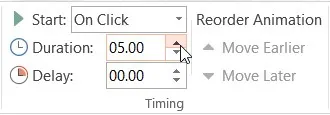 control animation time with duration box
