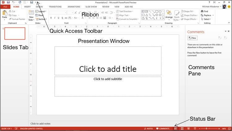 The PowerPoint Interface