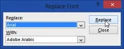 Replacement Font - Dialogue Box