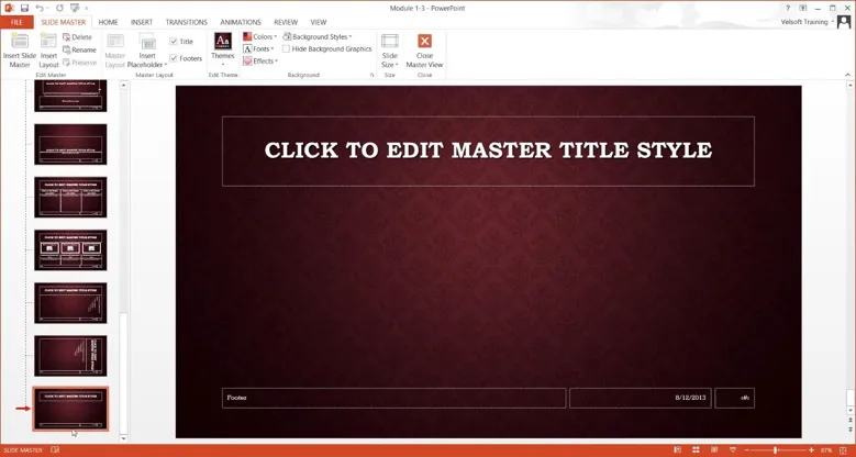 Using Slide Masters in Powerpoint Part Two | Training Connection