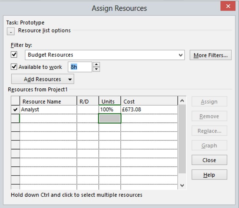 Assigning Resources To Tasks In Ms Project Training Connection