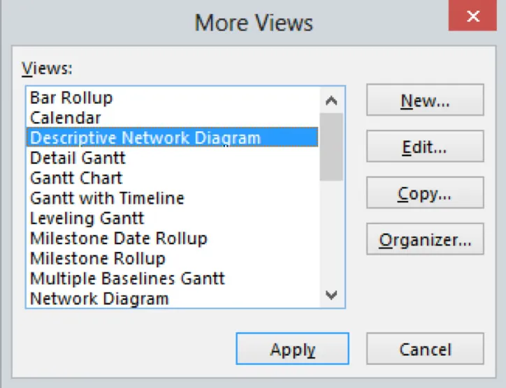 Descriptive Network Diagram