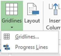 Menu>Gridlines