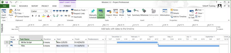 Splitting And Overlapping Tasks In Project Training Connection