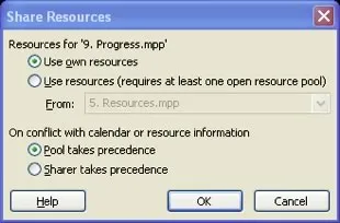 Share Resources Dialog Box