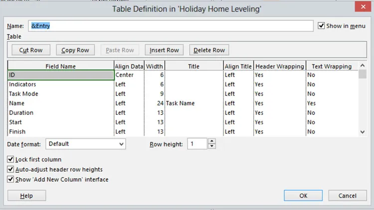 Modifying a Table