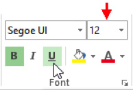 text effects box