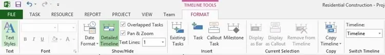 Timeline Format Command
