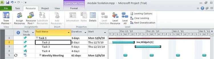 Updated Gantt Chart