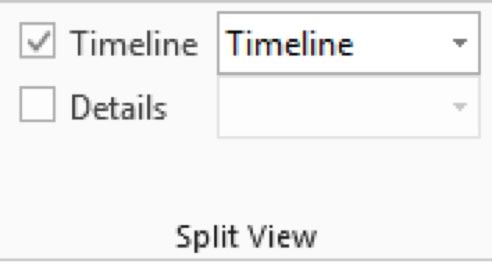 View Tab allows to you hide/show the timeline