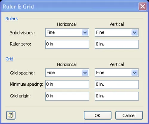 Ruler & Grid Panel