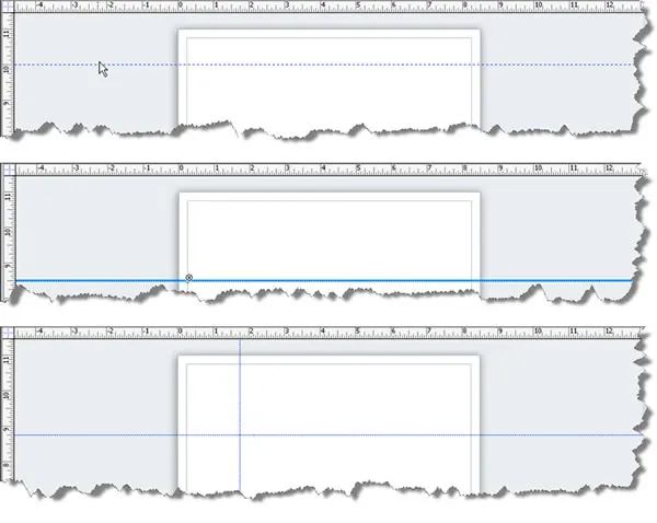 Adding a guide in Visio