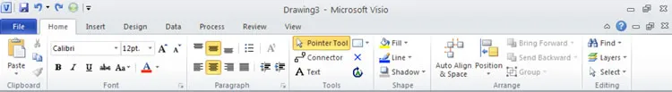 Visio menu