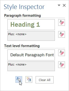 view formatting details